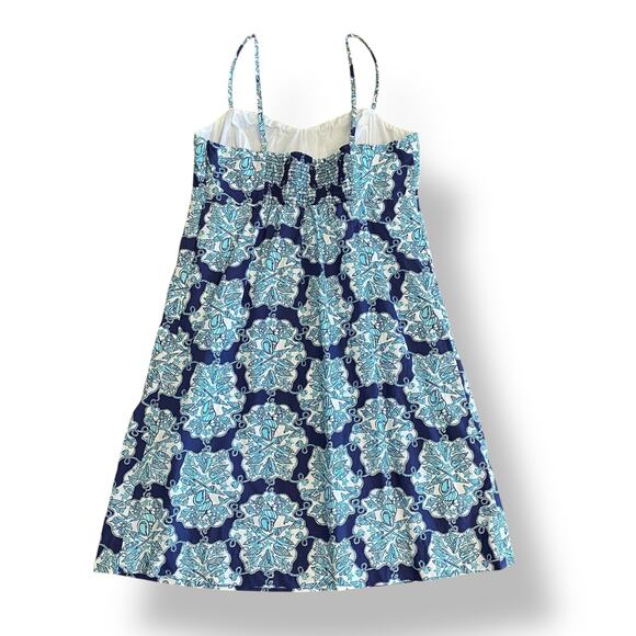 Lilly Pulitzer Rilee Hey Sailor Lace Up Navy White Mermaid Dress Size 6 Sirens - Picture 4 of 10